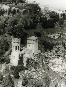 Italy Sicily Erice Norman Castle Old Photo 1961