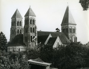 France Oise Morienval Eglise Church Old Photo 1960