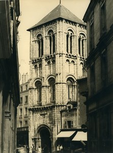 France Poitiers Eglise Sainte Porchaire Church Old Photo 1960