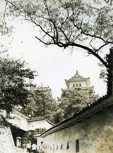 Japan Himeji Castle Chateau Old Photo 1960