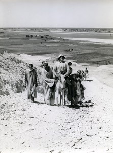 Egypt Valley of Nile Promenade Tourists Old Photo 1960