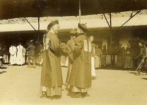 Chine Pékin Beijing Gare attentat contre les Princes Chinois ancienne Photo 1906