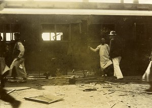 Chine Pékin Beijing Gare attentat contre les Princes Chinois ancienne Photo 1906