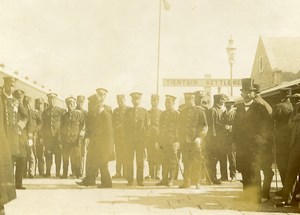 Chine Tianjin Tien-Tsin l'arrivée du Genéral Prince Japonais Fushimi Sadanaru ancienne Photo 1906