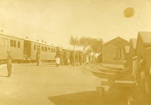 Chine Tianjin Tien-Tsin gare de Tanggu Tong Kou Takou ancienne Photo 1906