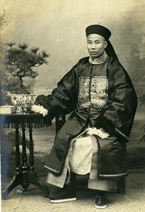 Chine Tianjin Tien-Tsin le Prefet Tien Nang Portrait ancienne Photo 1906