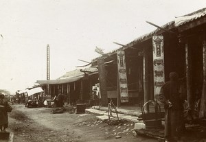 Chine Shanhaiguan une rue animée Magasins ancienne Photo 1906