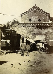 Chine Shanhaiguan une rue animée Commerces ancienne Photo 1906