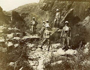 Chine Shanhaiguan sur la route des Grottes et de la Tête du Vieux Dragon ancienne Photo 1906