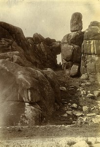 Chine Shanhaiguan Expedition à la Pagode de la Grotte Rochers ancienne Photo 1906