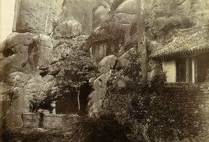 Chine Shanhaiguan Expedition à la Pagode de la Grotte ancienne Photo 1906