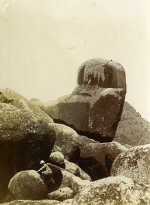 Chine Shanhaiguan Expedition à la Pagode de la Grotte Rocher ancienne Photo 1906