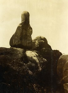 Chine Shanhaiguan Expedition à la Pagode de la Grotte Rocher ancienne Photo 1906