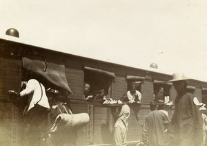 Chine Tianjin Tien-Tsin gare de Tanggu Tanggu Tong Kou ancienne Photo 1906