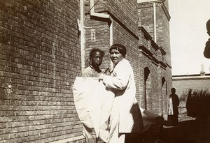 Chine Tianjin Tien-Tsin Tientsin Marchand Ambulant de Tissu ancienne Photo 1906