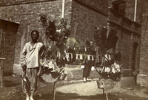 Chine Tianjin Tien-Tsin Marchand ambulant d'article de ménage ancienne Photo 1906