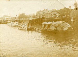 Chine Tianjin Tien-Tsin Douane fluviale sur le Pei Ho Hai He ancienne Photo 1906