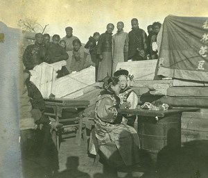 Chine Pékin Beijing une Foire Marche à Louny Fousse ancienne Photo 1906