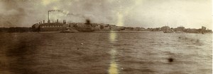 Chine Nanchang Panorama vue du Fleuve ancienne Photo 1906