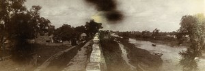 China Kinchow Countryside River Old Panorama Photo 1906
