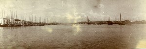 Chine Hankou Panorama de la riviere Han ancienne Photo 1906