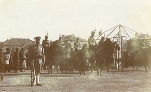 Chine Tianjin Tien-Tsin General Japonais Kamio Mitsuomi et son Etat-Major ancienne Photo 1906