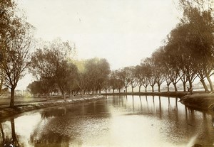 Chine Pékin Beijing la plaine aux hautes eaux Riviere ancienne Photo 1906