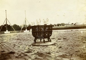 China Beijing Temple of Heaven Circular Mound Offerings Old Photo 1906