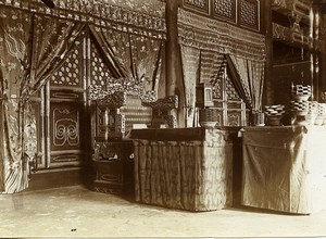 Chine Pékin Beijing interieur de magasin ? Ancienne Photo 1906