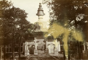 China Beijing Yonghe Lama Temple Tibetan Monument Old Photo 1906