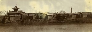 Chine Tianjin Tien-Tsin Riviere Peiho a Chin Chia Yao Maisons ancienne Photo 1906