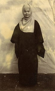 Chine Tianjin Tien-Tsin Portrait de Femme Japonaise ? Ancienne Photo 1906