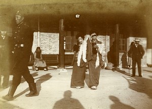 Chine Tianjin Tien-Tsin Scene de rue ancienne Photo 1906