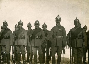 Chine Tianjin Tien-Tsin détachement allemand du Lieutenant Hirtzler ancienne Photo 1906