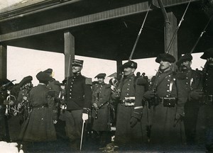 Chine Tianjin Détachement francais pour le départ du general japonais Kamio ancienne Photo 1906