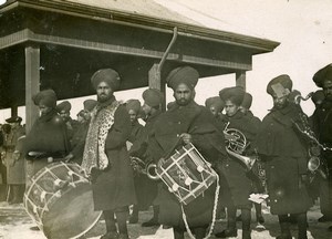 Chine Tianjin Détachement anglais pour le départ du general japonais Kamio ancienne Photo 1906