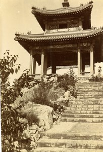 Chine Pékin Beijing Colline de la Fontaine de Jade? Ancienne Photo 1906