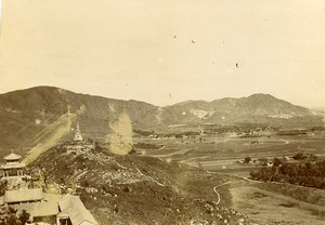 Chine Pékin Beijing vue prise de la Colline de la Fontaine de Jade? Ancienne Photo 1906