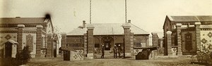 Chine Shanhaiguan Casernement Français ancienne Photo 1906