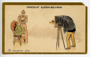 France Paris Chocolat Guerin Boutron Chromo Publicitaire Photographe 1890