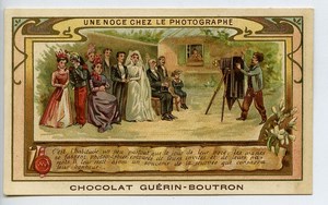 France Paris Chocolat Guerin Boutron Chromo Publicitaire Photographe 1900