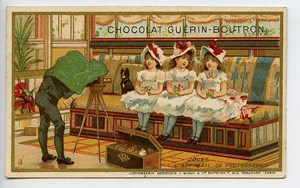 France Paris Chocolat Guerin Boutron Chromo Publicitaire Photographe 1890