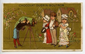 France Paris Chocolat Guerin Boutron Chromo Publicitaire Photographe 1890