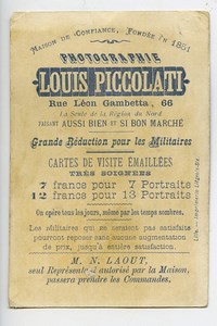 France Lille Chromo Publicitaire Autriche Photographe Louis Piccolati 1890