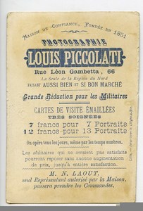 France Lille Chromo Publicitaire Suede Photographe Louis Piccolati 1890