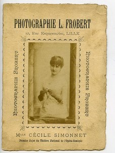 France Lille Carte Publicitaire Opera Cecile Simonnet Photographe Frobert 1900