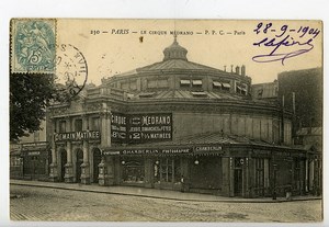 France Paris Cirque Medrano Carte Postale Photographe Chamberlin 1904