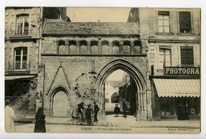 France Dinan Porte des Cordeliers Carte Postale Magasin de Photographe 1900