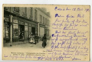 France Calais Boulevard Lafayette Postcard Photographer Lefebvre 1900