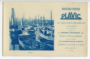 France Carte Photo Publicitaire Nouveau Papier Photographique Plavic Planchon 1900